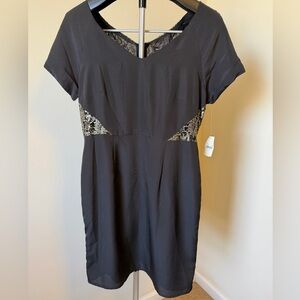 NWT MM Couture Black Dress with Sequin Accents, Medium